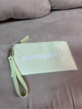 Burberry Mint Green Logo Wristlet